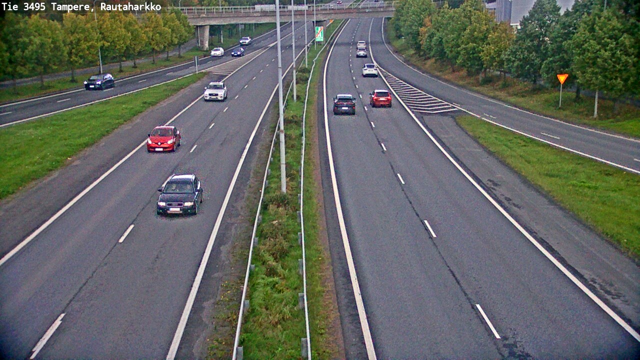 Weather Camera Image Väg 3495 Tammerfors, Rautaharkko, Tampere, Pirkanmaa