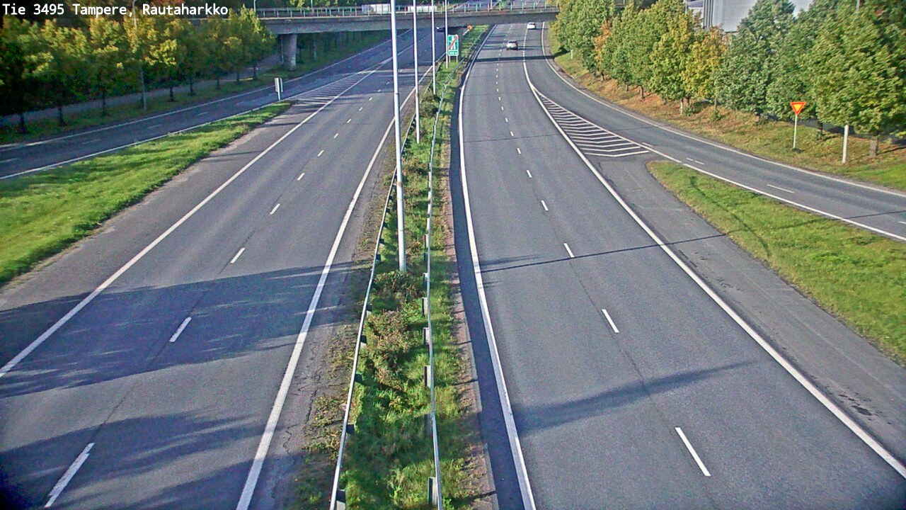Weather Camera Image Väg 3495 Tammerfors, Rautaharkko, Tampere, Pirkanmaa