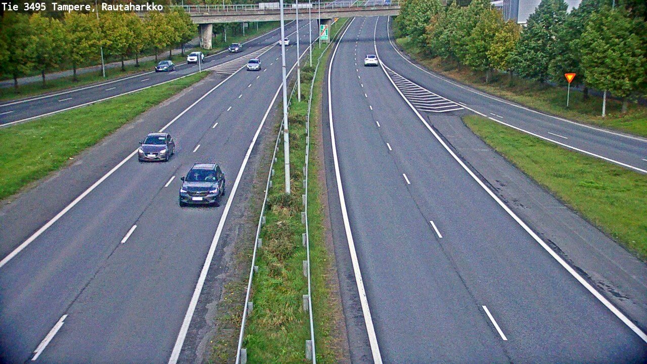 Weather Camera Image Väg 3495 Tammerfors, Rautaharkko, Tampere, Pirkanmaa