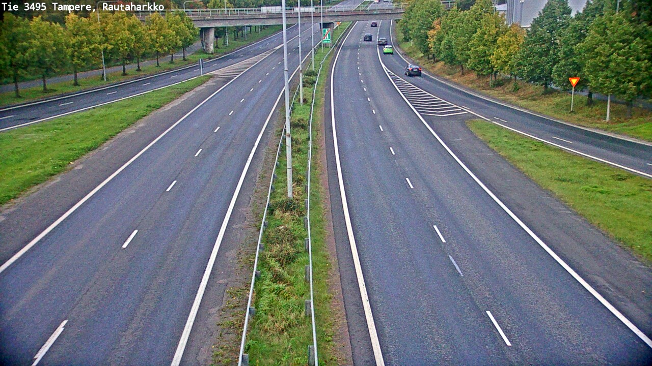 Weather Camera Image Väg 3495 Tammerfors, Rautaharkko, Tampere, Pirkanmaa