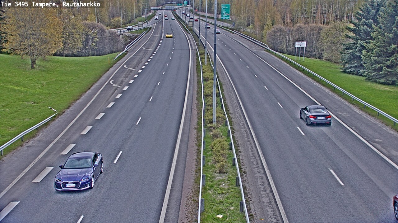 Weather Camera Image Road 3495 Tampere, Rautaharkko, Tampere, Pirkanmaa