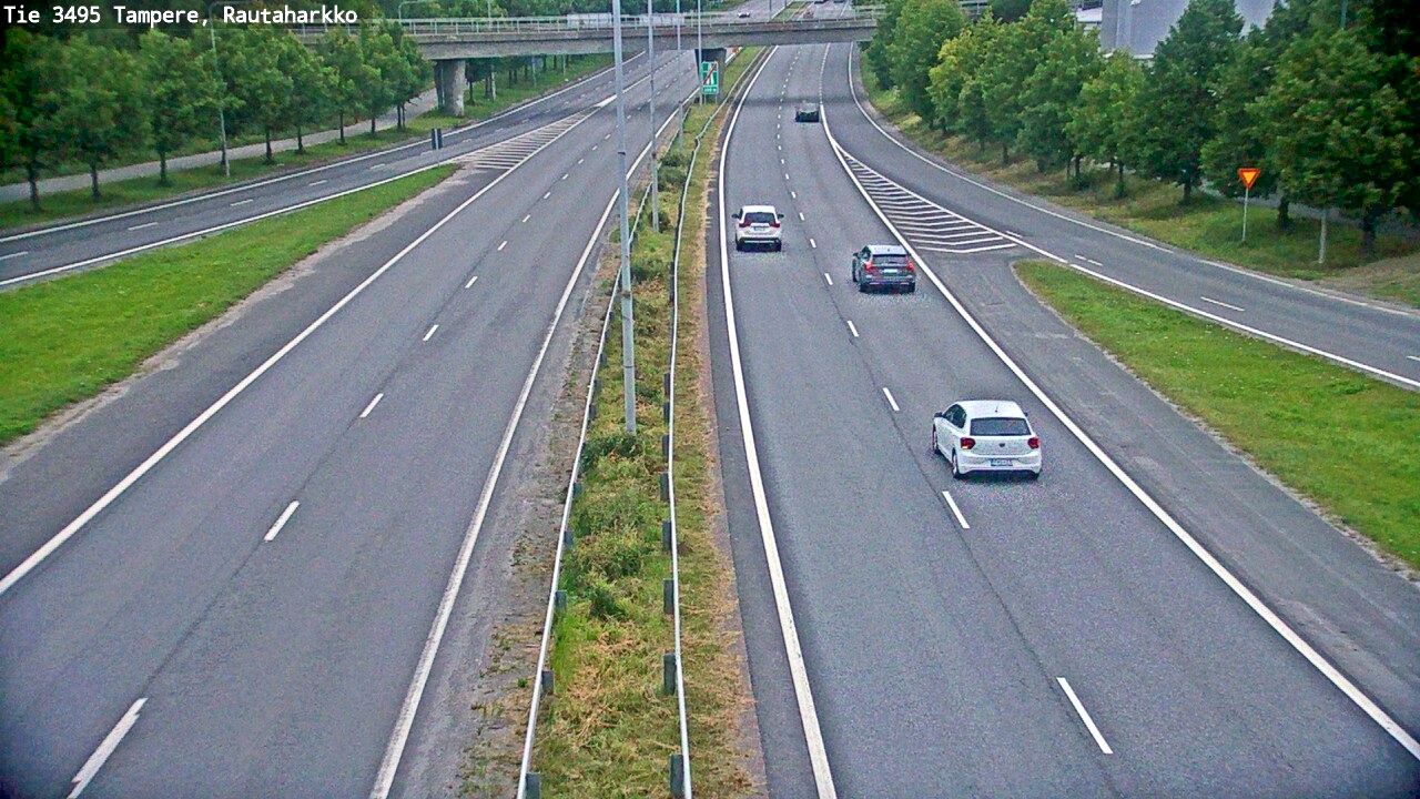 Weather Camera Image Road 3495 Tampere, Rautaharkko, Tampere, Pirkanmaa
