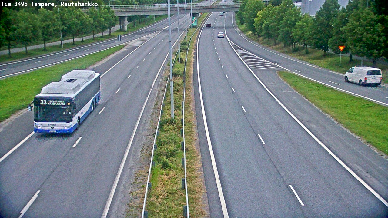 Weather Camera Image Road 3495 Tampere, Rautaharkko, Tampere, Pirkanmaa