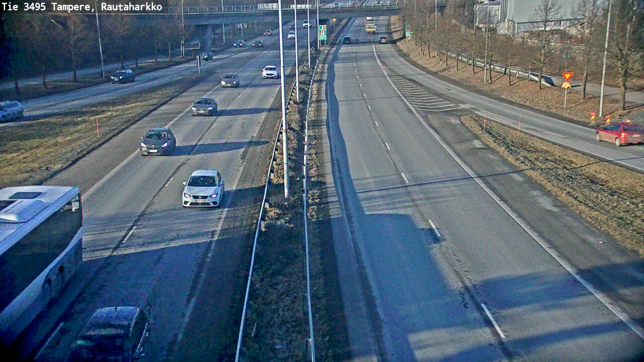 Weather Camera Image Road 3495 Tampere, Rautaharkko, Tampere, Pirkanmaa
