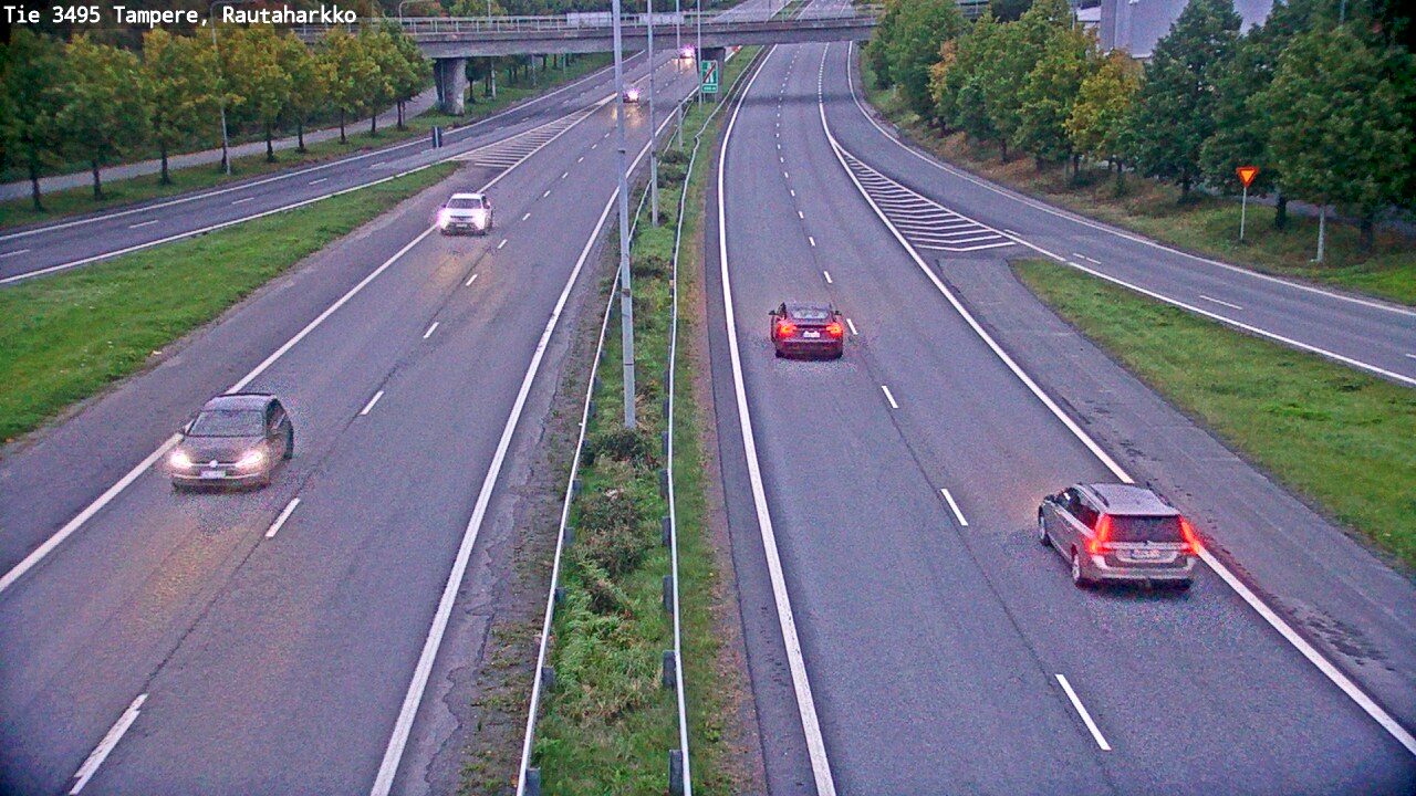 Weather Camera Image Väg 3495 Tammerfors, Rautaharkko, Tampere, Pirkanmaa