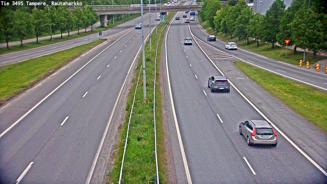 Weather Camera Image Väg 3495 Tammerfors, Rautaharkko, Tampere, Pirkanmaa