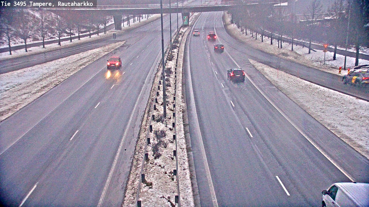 Weather Camera Image Väg 3495 Tammerfors, Rautaharkko, Tampere, Pirkanmaa