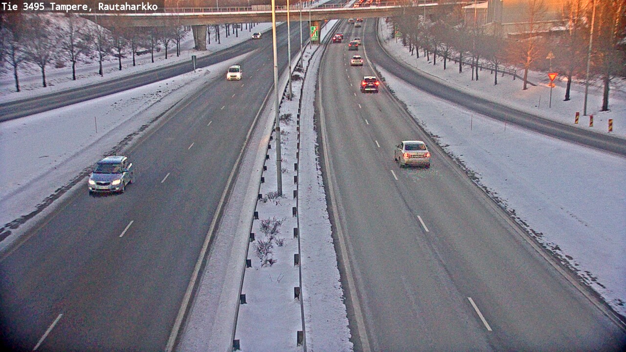 Weather Camera Image Road 3495 Tampere, Rautaharkko, Tampere, Pirkanmaa