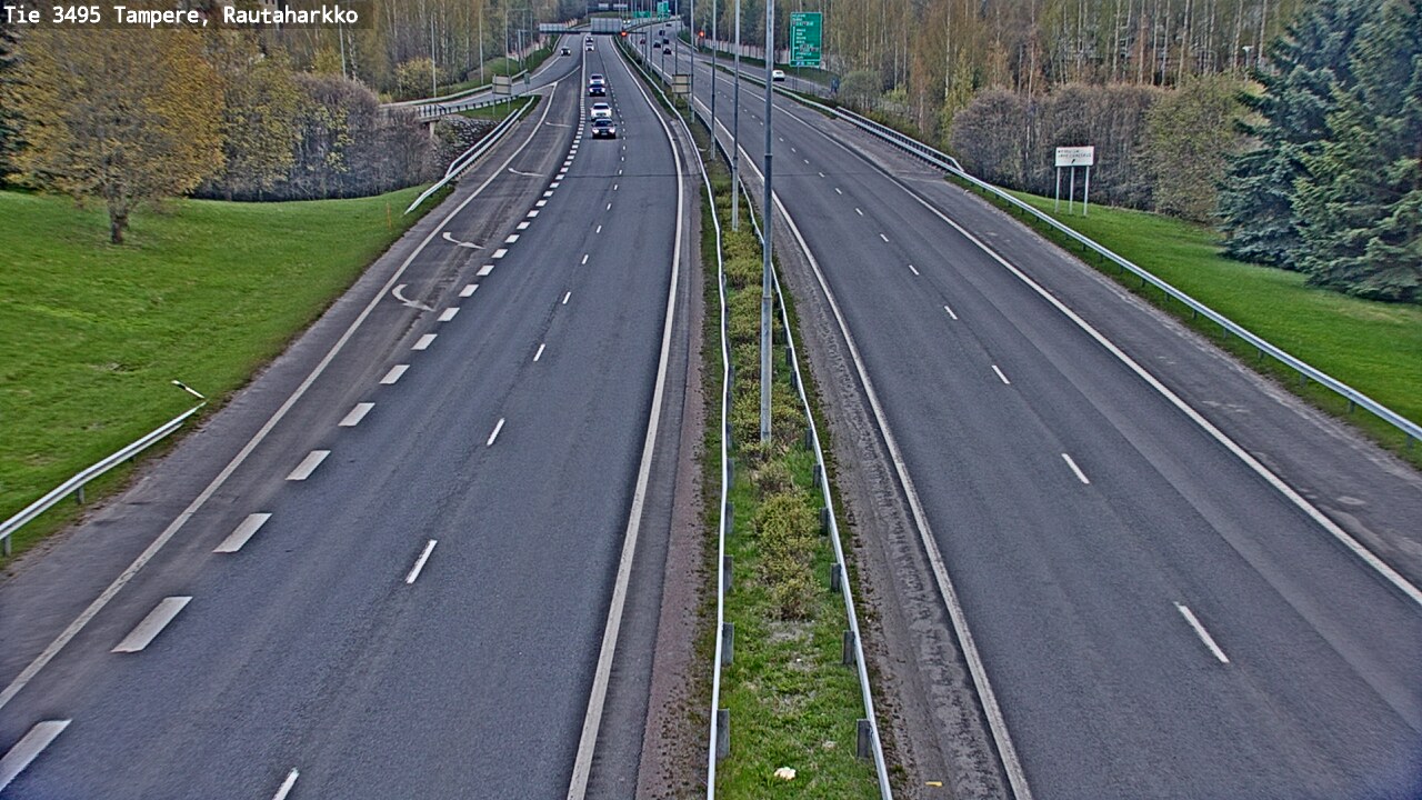 Weather Camera Image Väg 3495 Tammerfors, Rautaharkko, Tampere, Pirkanmaa