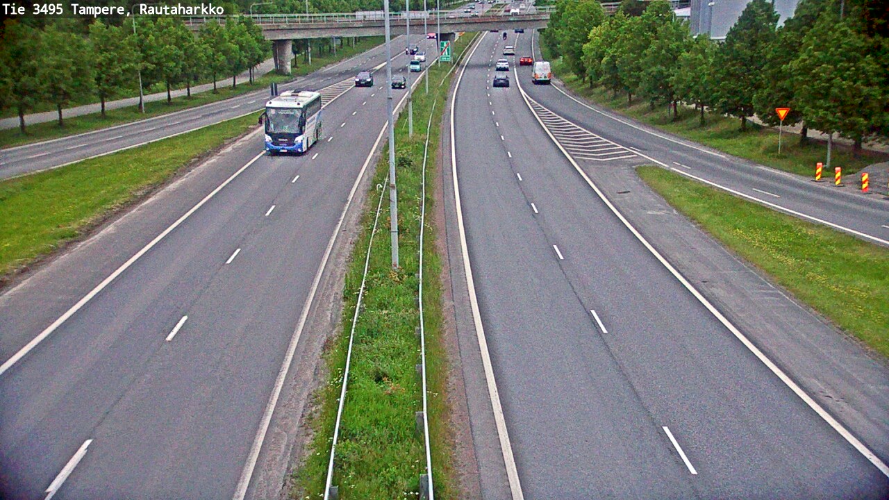Weather Camera Image Väg 3495 Tammerfors, Rautaharkko, Tampere, Pirkanmaa