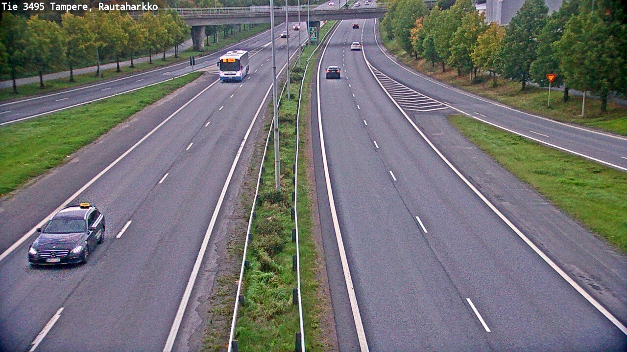Weather Camera Image Väg 3495 Tammerfors, Rautaharkko, Tampere, Pirkanmaa