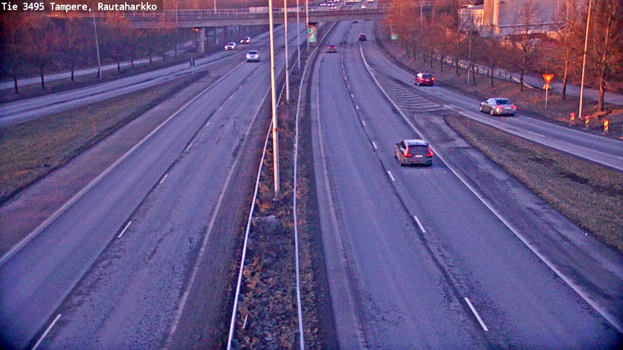 Weather Camera Image Road 3495 Tampere, Rautaharkko, Tampere, Pirkanmaa