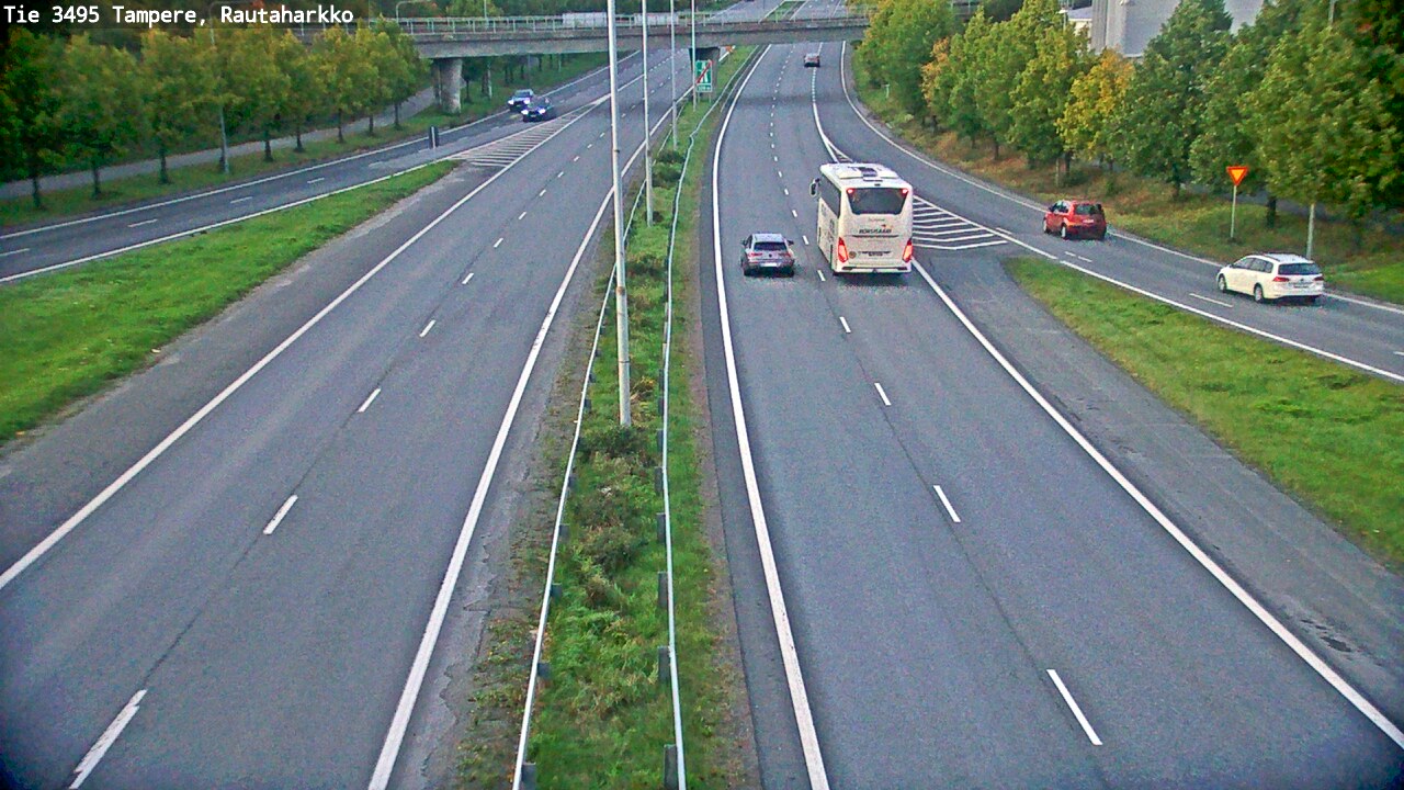 Weather Camera Image Väg 3495 Tammerfors, Rautaharkko, Tampere, Pirkanmaa
