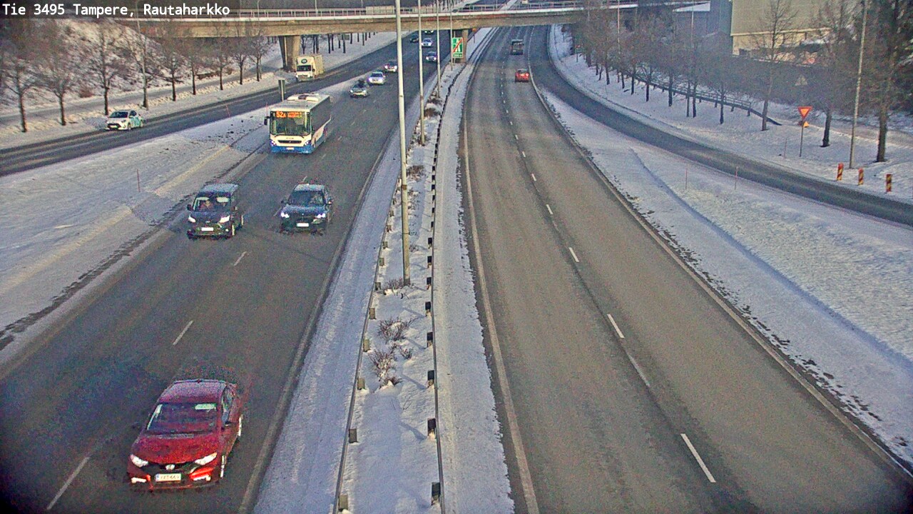 Weather Camera Image Road 3495 Tampere, Rautaharkko, Tampere, Pirkanmaa