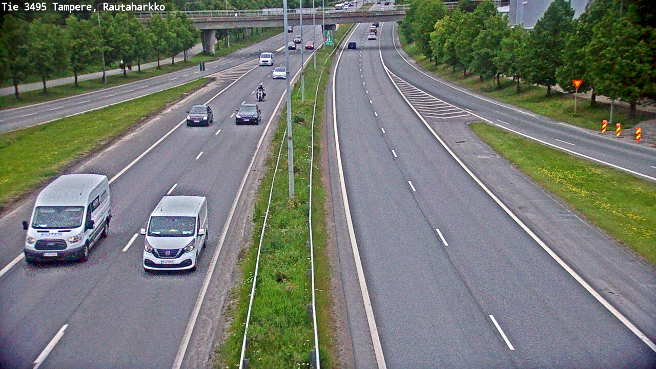Weather Camera Image Väg 3495 Tammerfors, Rautaharkko, Tampere, Pirkanmaa