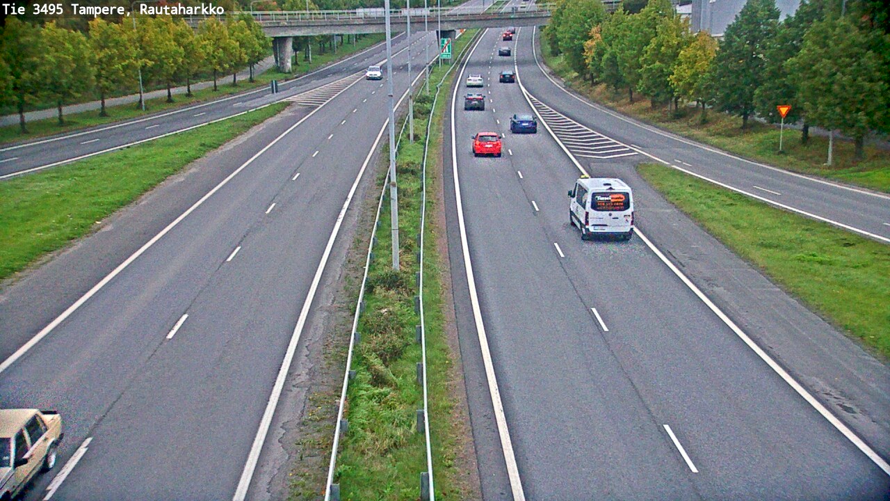 Weather Camera Image Väg 3495 Tammerfors, Rautaharkko, Tampere, Pirkanmaa