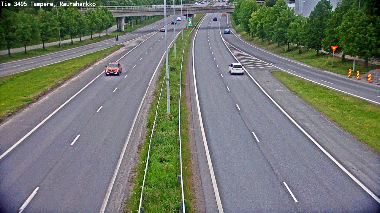 Weather Camera Image Väg 3495 Tammerfors, Rautaharkko, Tampere, Pirkanmaa