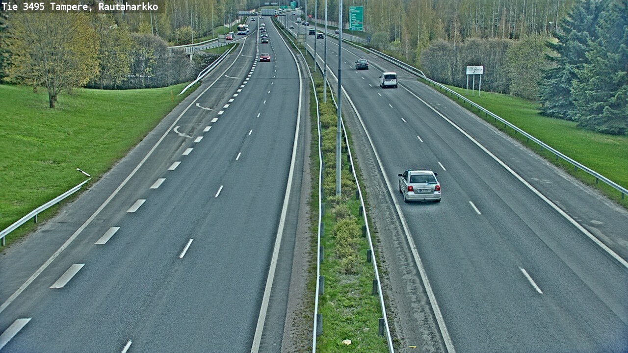 Weather Camera Image Väg 3495 Tammerfors, Rautaharkko, Tampere, Pirkanmaa