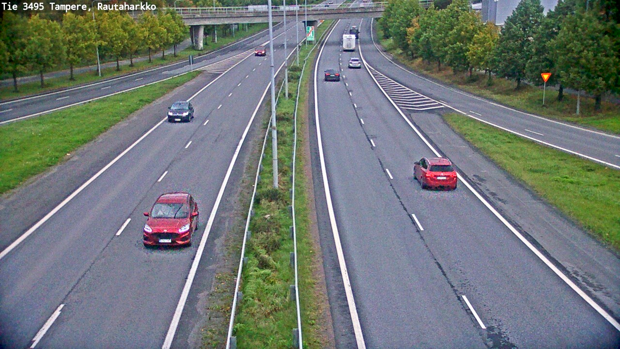 Weather Camera Image Väg 3495 Tammerfors, Rautaharkko, Tampere, Pirkanmaa