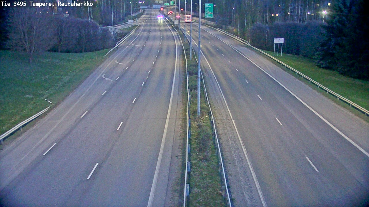 Weather Camera Image Väg 3495 Tammerfors, Rautaharkko, Tampere, Pirkanmaa