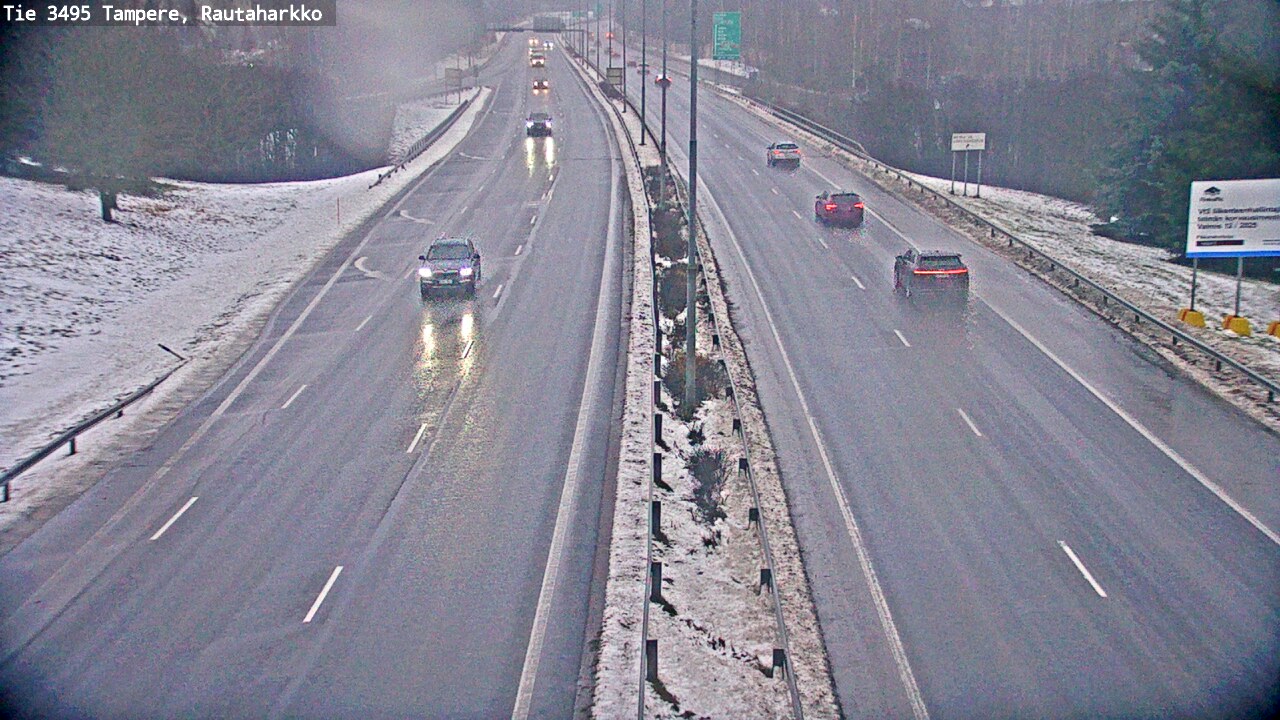 Weather Camera Image Väg 3495 Tammerfors, Rautaharkko, Tampere, Pirkanmaa