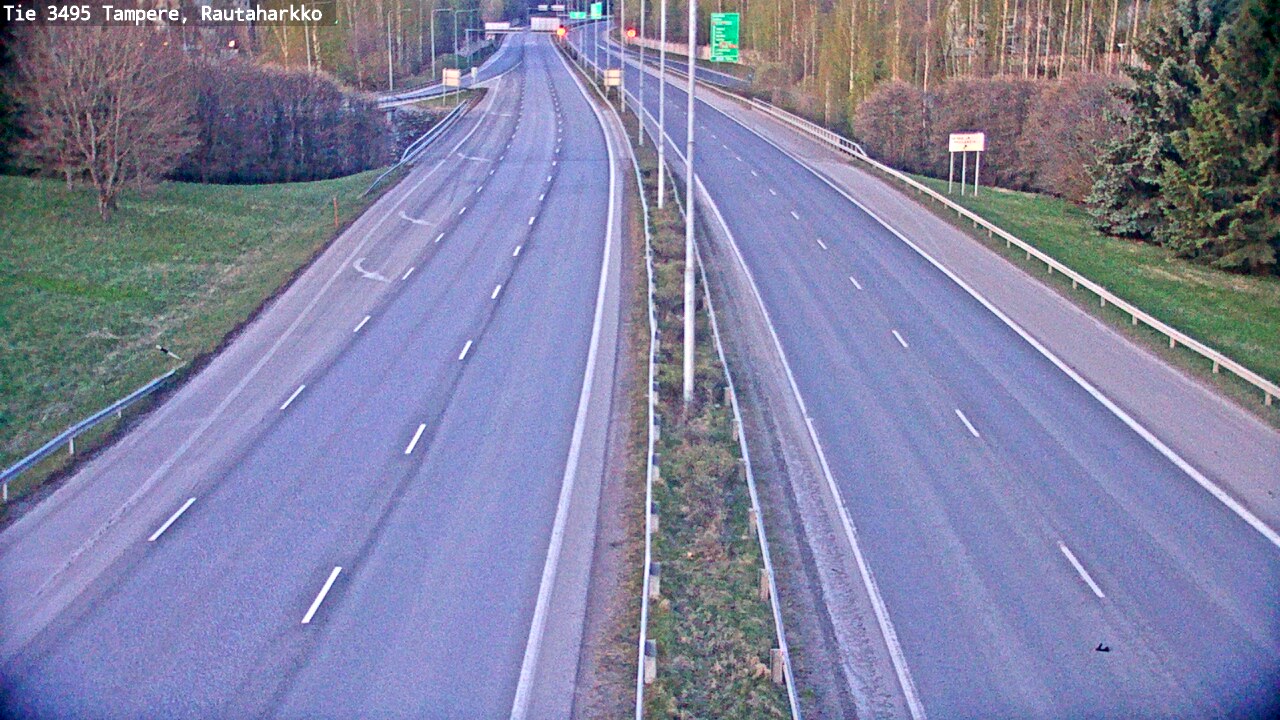 Weather Camera Image Väg 3495 Tammerfors, Rautaharkko, Tampere, Pirkanmaa