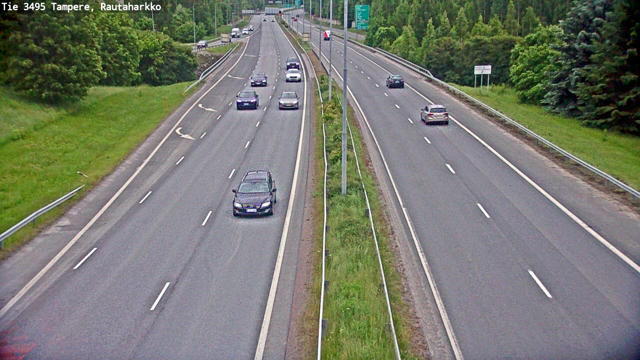 Weather Camera Image Väg 3495 Tammerfors, Rautaharkko, Tampere, Pirkanmaa
