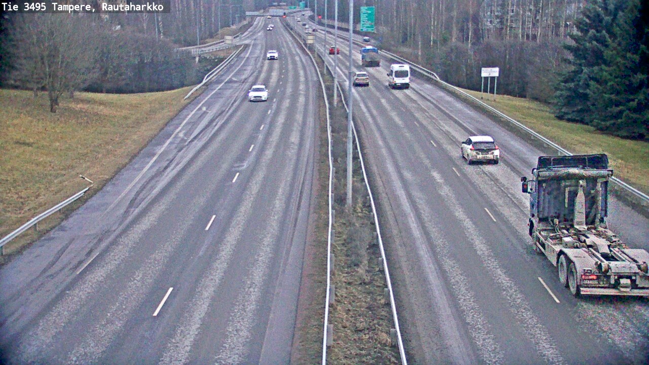 Weather Camera Image Road 3495 Tampere, Rautaharkko, Tampere, Pirkanmaa