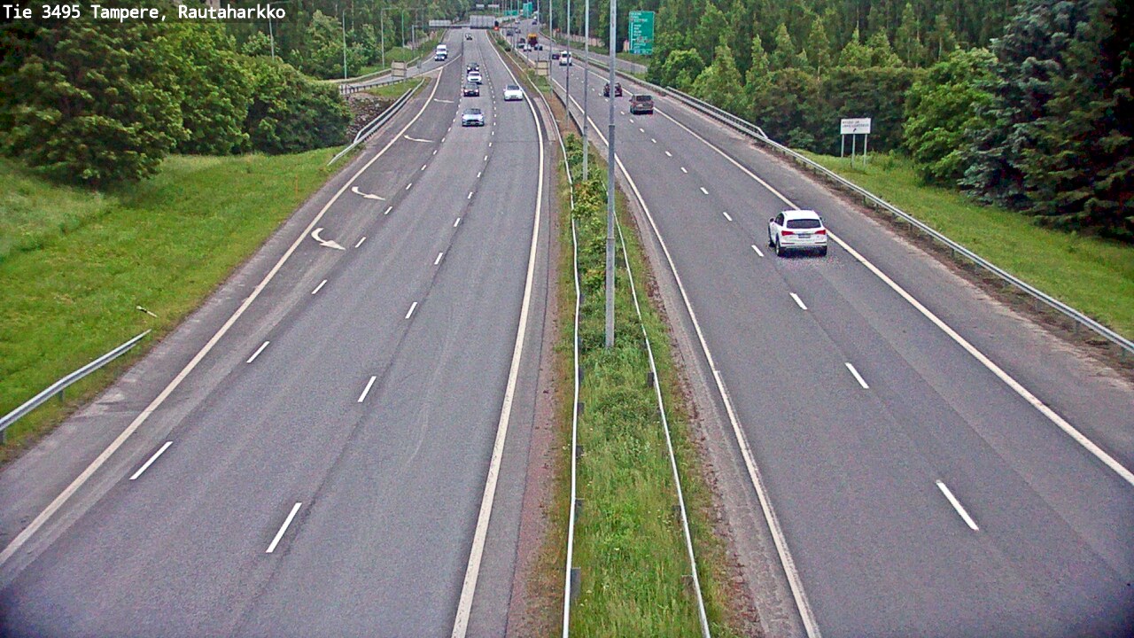 Weather Camera Image Väg 3495 Tammerfors, Rautaharkko, Tampere, Pirkanmaa