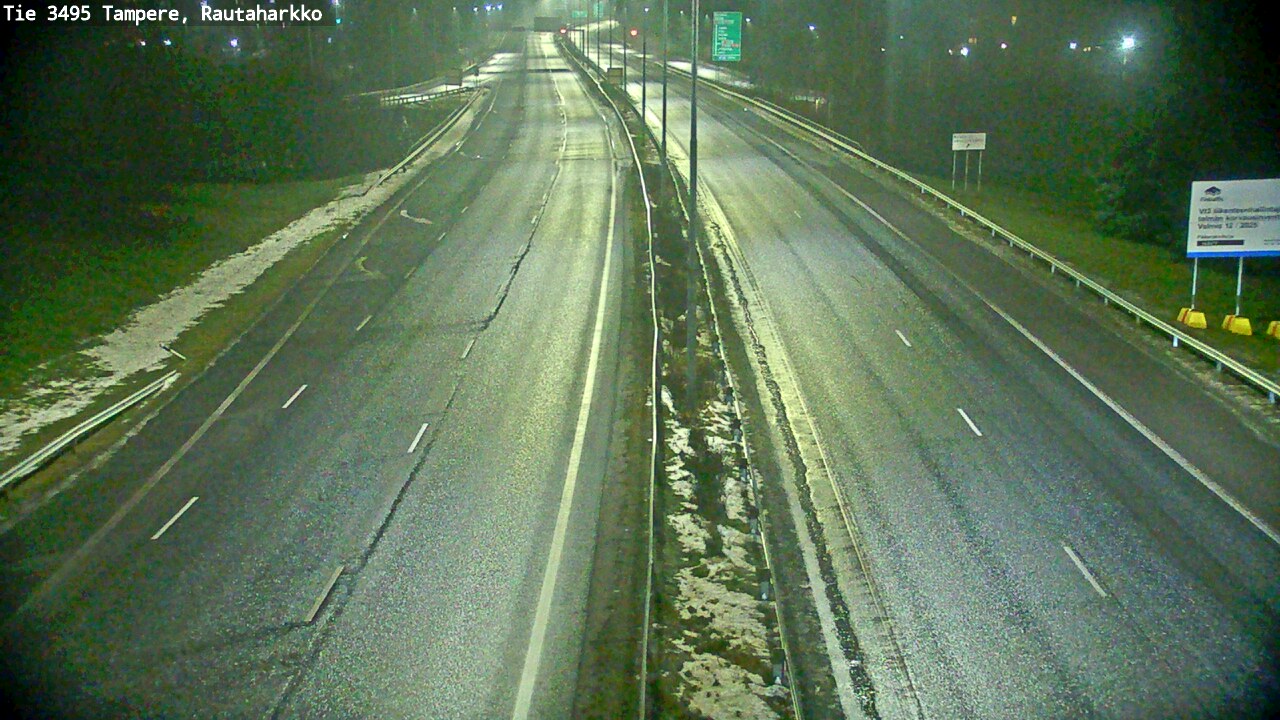 Weather Camera Image Road 3495 Tampere, Rautaharkko, Tampere, Pirkanmaa