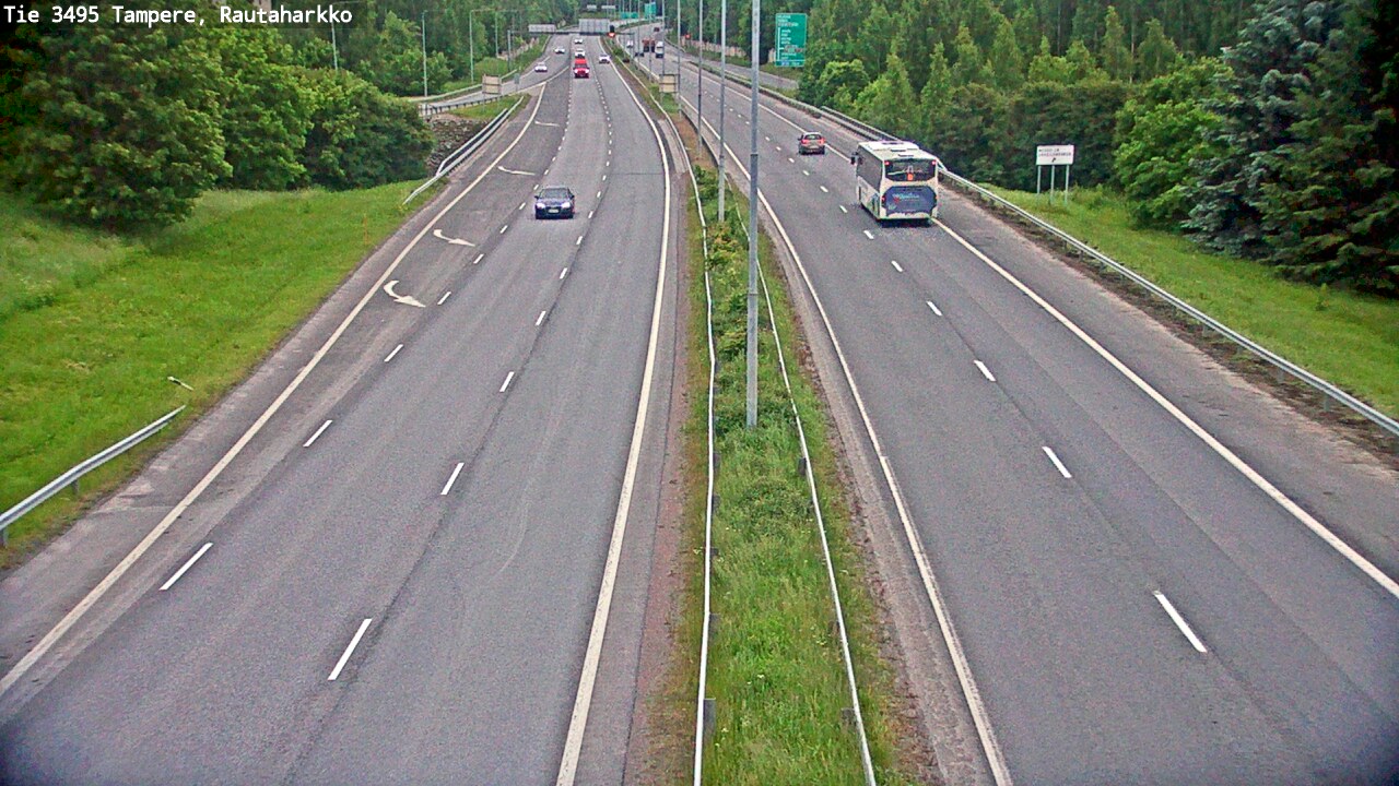 Weather Camera Image Väg 3495 Tammerfors, Rautaharkko, Tampere, Pirkanmaa