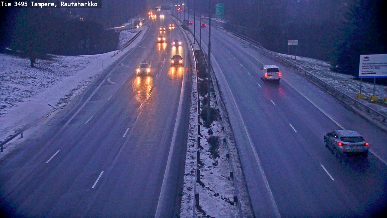 Weather Camera Image Väg 3495 Tammerfors, Rautaharkko, Tampere, Pirkanmaa