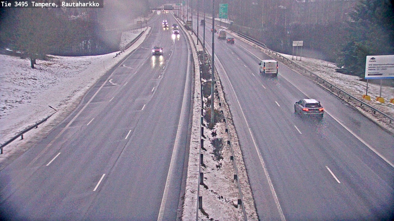 Weather Camera Image Väg 3495 Tammerfors, Rautaharkko, Tampere, Pirkanmaa