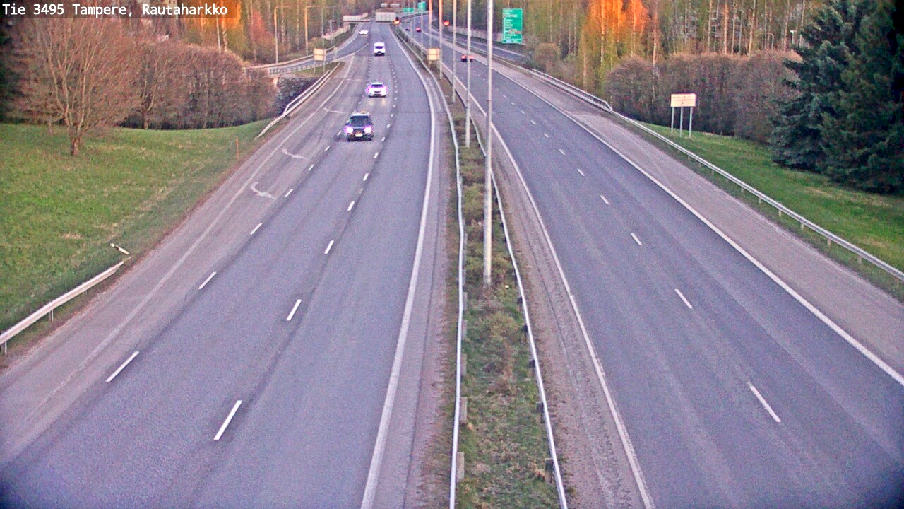 Weather Camera Image Väg 3495 Tammerfors, Rautaharkko, Tampere, Pirkanmaa