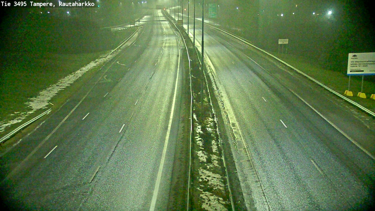 Weather Camera Image Road 3495 Tampere, Rautaharkko, Tampere, Pirkanmaa