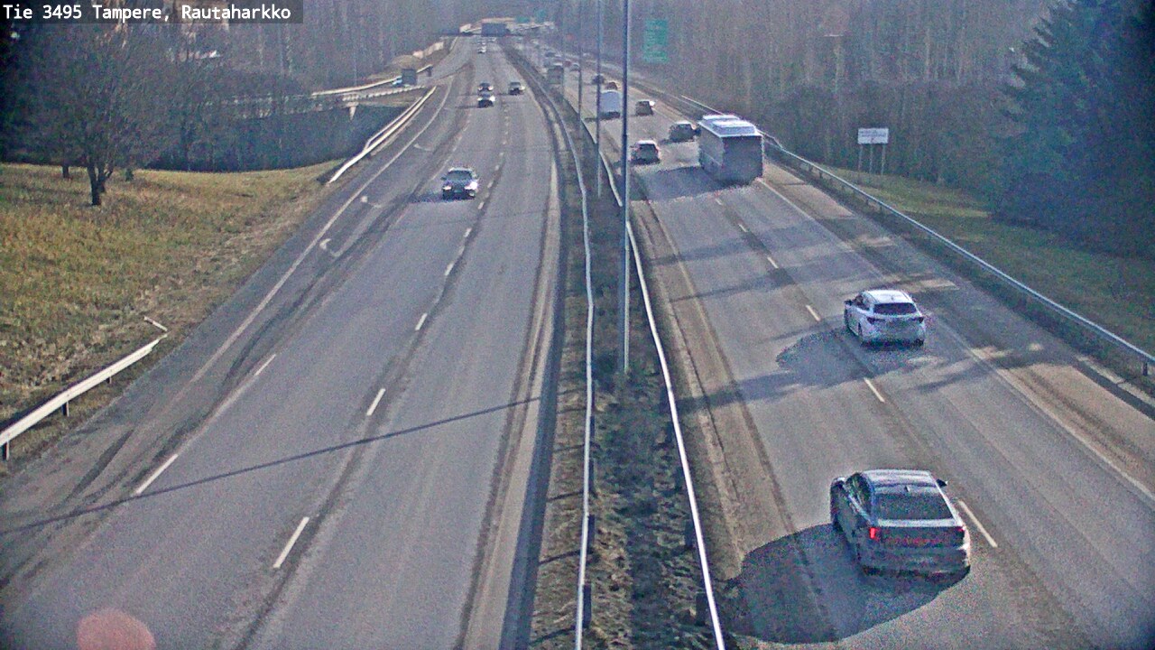 Weather Camera Image Road 3495 Tampere, Rautaharkko, Tampere, Pirkanmaa