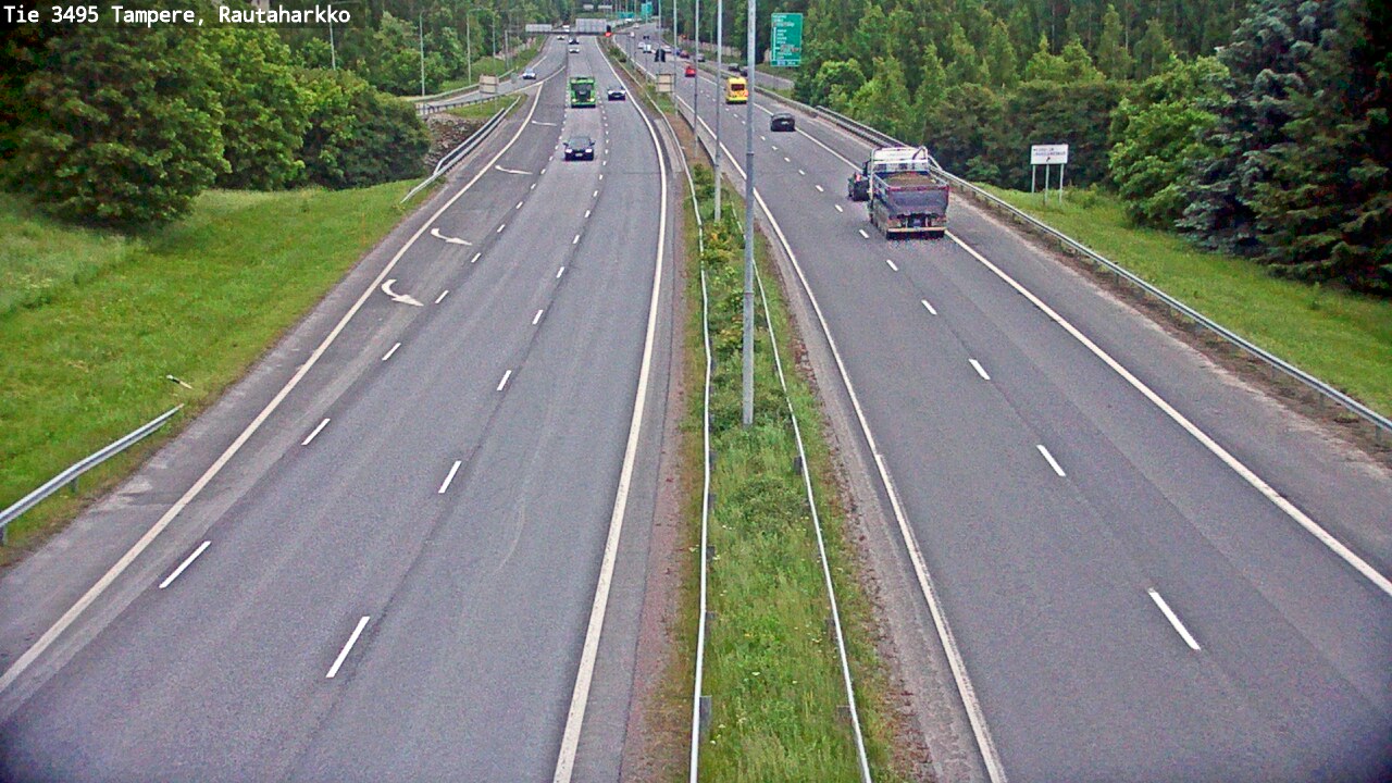 Weather Camera Image Road 3495 Tampere, Rautaharkko, Tampere, Pirkanmaa
