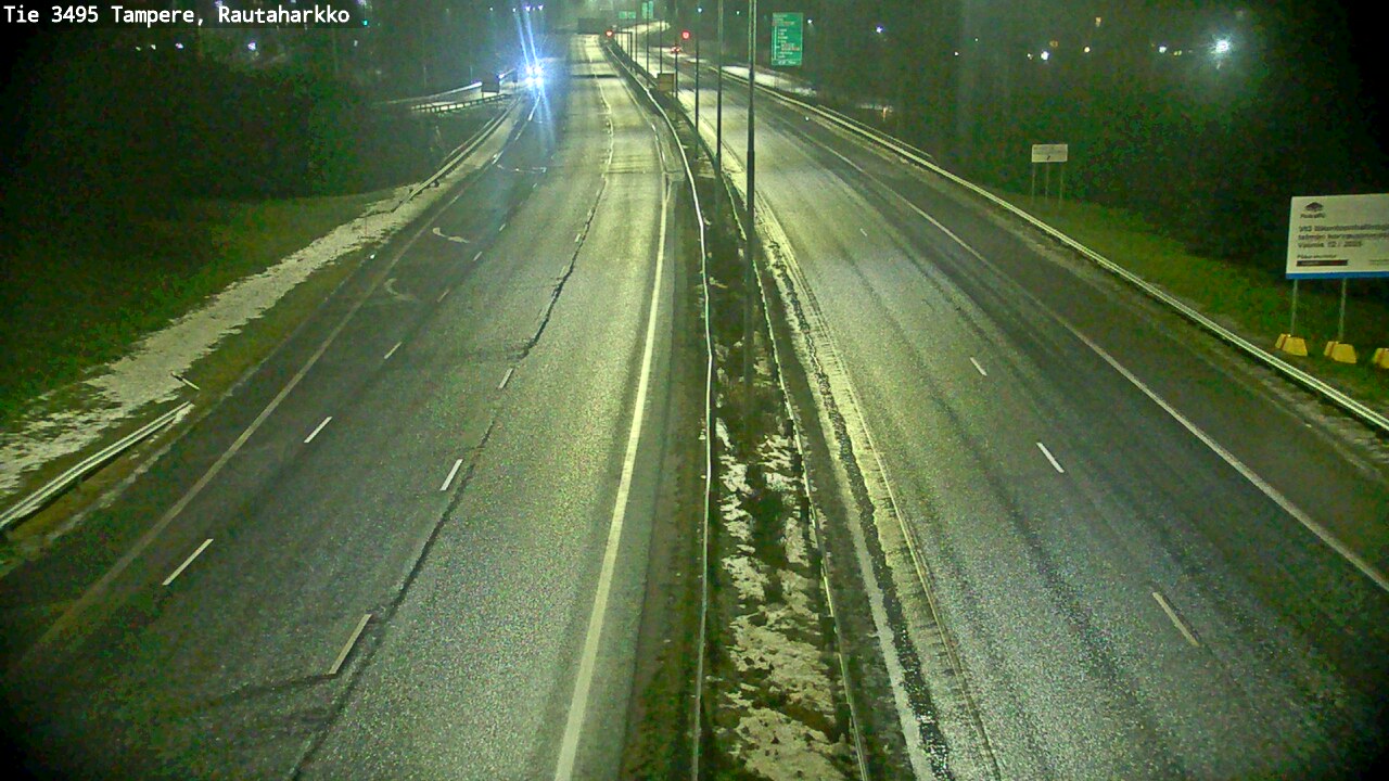 Weather Camera Image Road 3495 Tampere, Rautaharkko, Tampere, Pirkanmaa