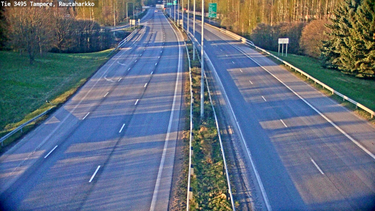 Weather Camera Image Road 3495 Tampere, Rautaharkko, Tampere, Pirkanmaa