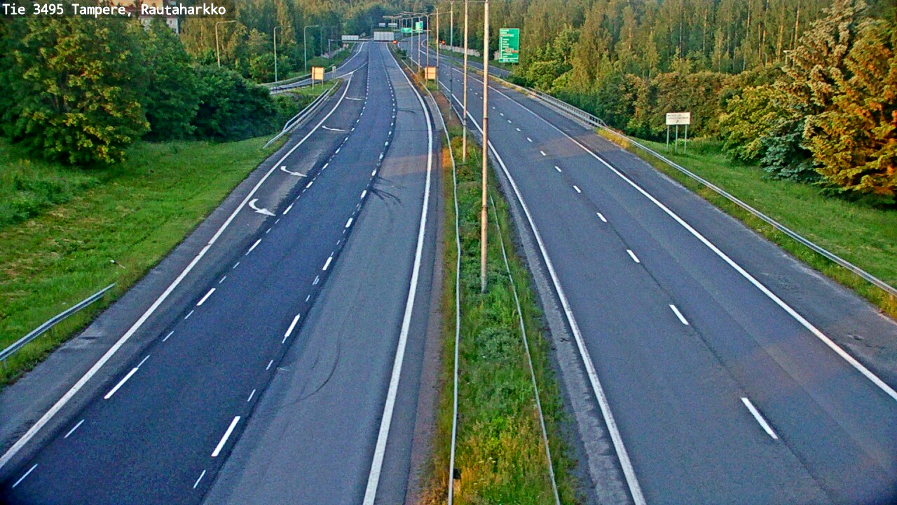 Weather Camera Image Road 3495 Tampere, Rautaharkko, Tampere, Pirkanmaa