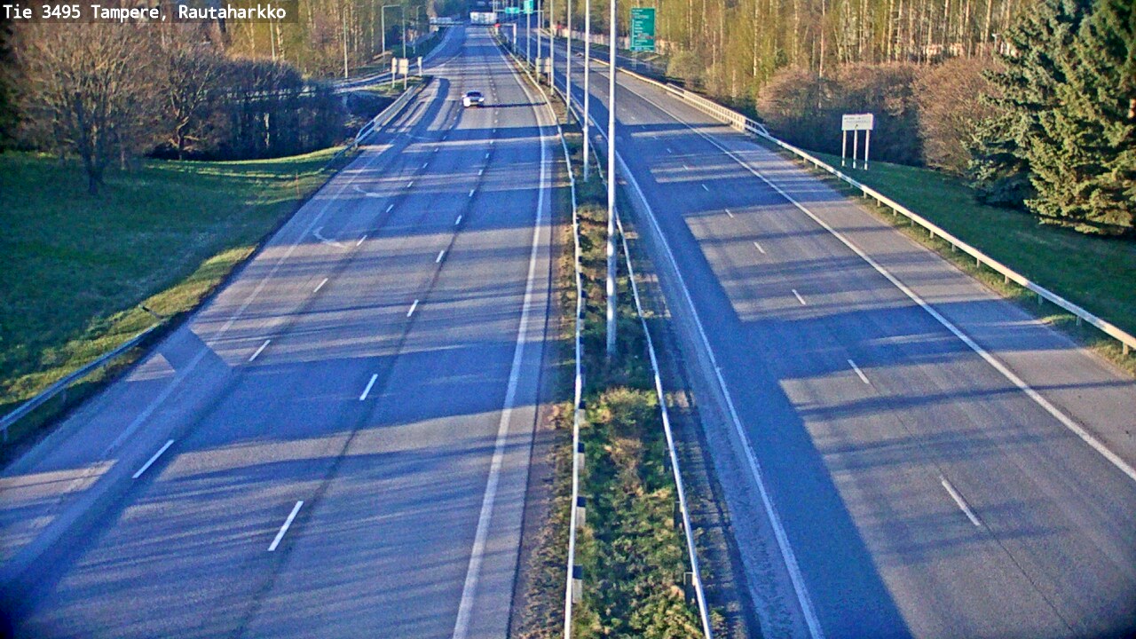 Weather Camera Image Road 3495 Tampere, Rautaharkko, Tampere, Pirkanmaa