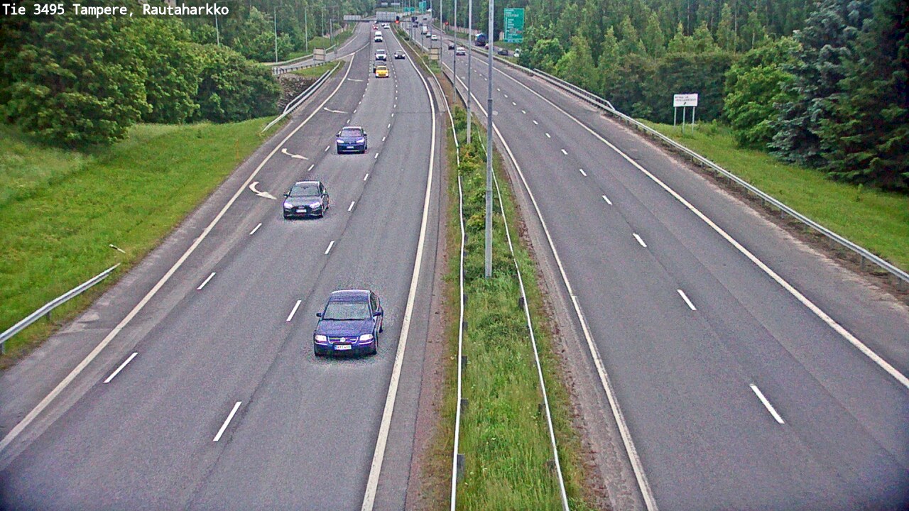 Weather Camera Image Väg 3495 Tammerfors, Rautaharkko, Tampere, Pirkanmaa
