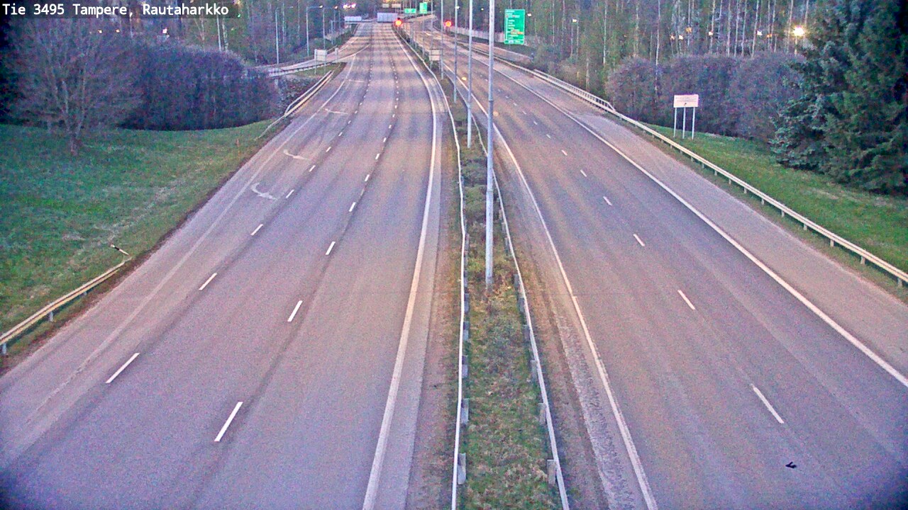 Weather Camera Image Väg 3495 Tammerfors, Rautaharkko, Tampere, Pirkanmaa