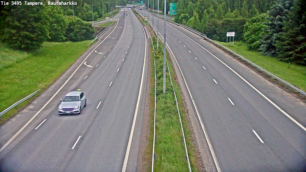 Weather Camera Image Väg 3495 Tammerfors, Rautaharkko, Tampere, Pirkanmaa