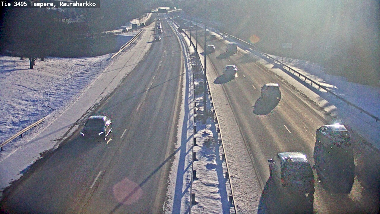Weather Camera Image Väg 3495 Tammerfors, Rautaharkko, Tampere, Pirkanmaa