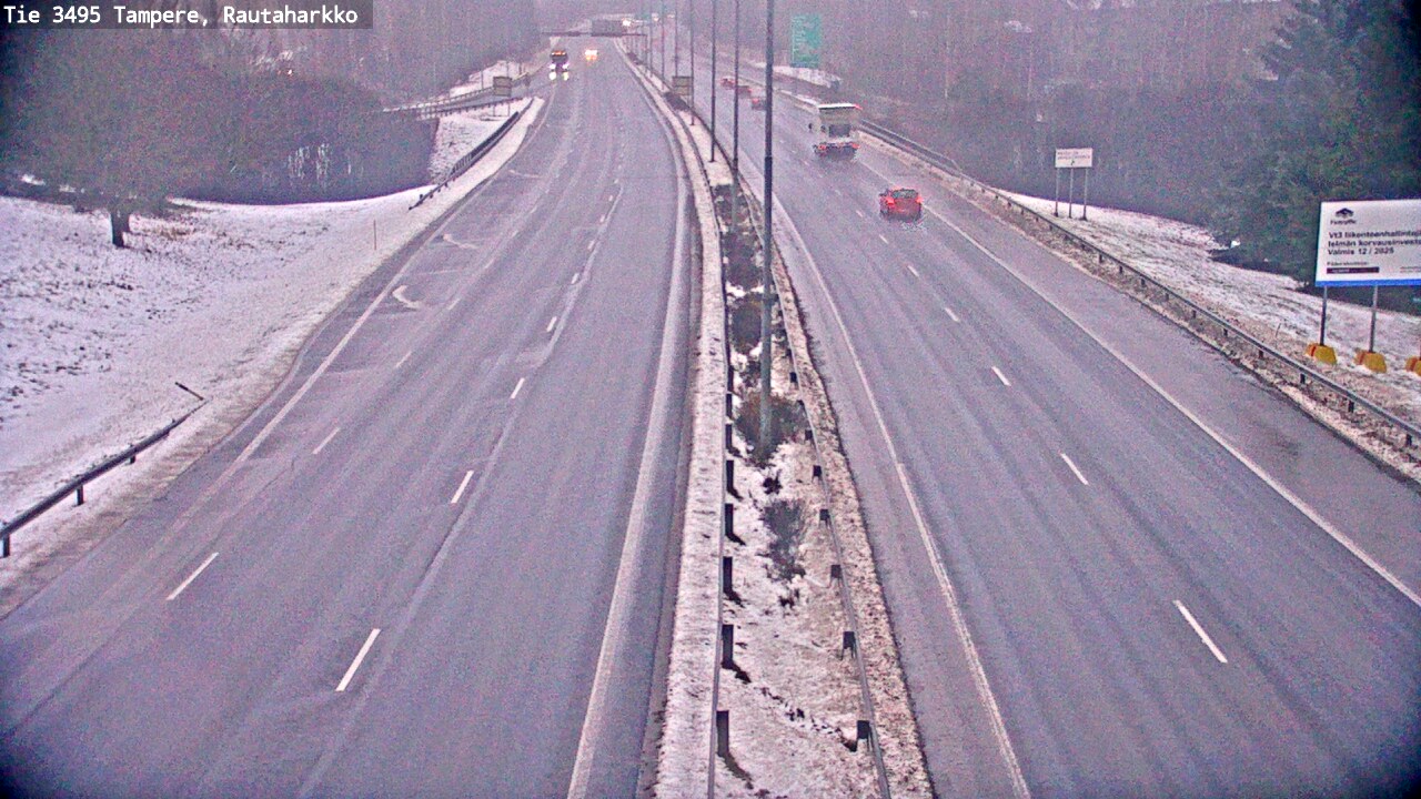 Weather Camera Image Väg 3495 Tammerfors, Rautaharkko, Tampere, Pirkanmaa
