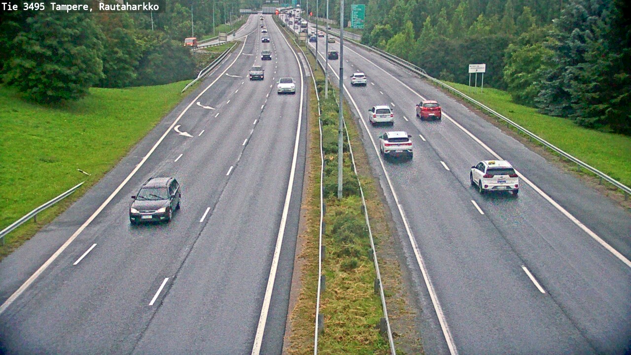 Weather Camera Image Väg 3495 Tammerfors, Rautaharkko, Tampere, Pirkanmaa