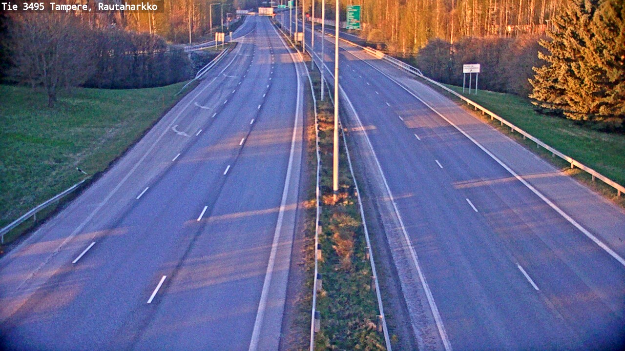 Weather Camera Image Road 3495 Tampere, Rautaharkko, Tampere, Pirkanmaa