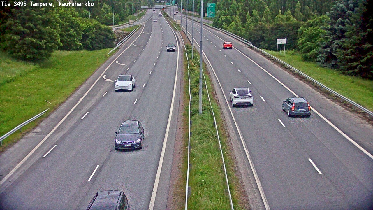 Weather Camera Image Väg 3495 Tammerfors, Rautaharkko, Tampere, Pirkanmaa