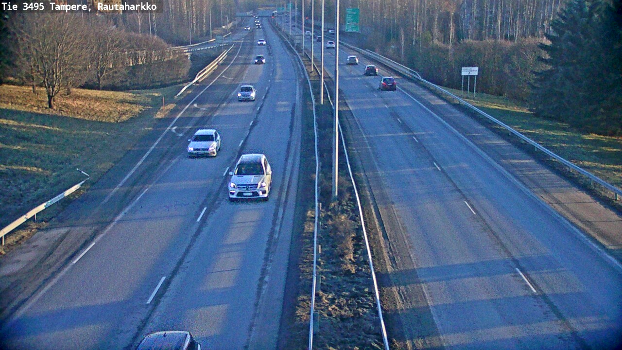 Weather Camera Image Road 3495 Tampere, Rautaharkko, Tampere, Pirkanmaa